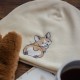 Czapka z corgim 100% bawełna